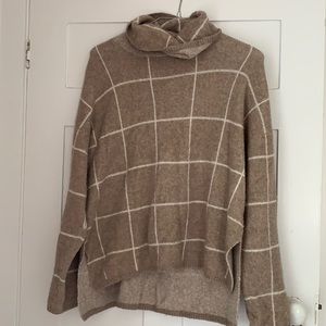 Longsleeve checkered detail Madewell sweater